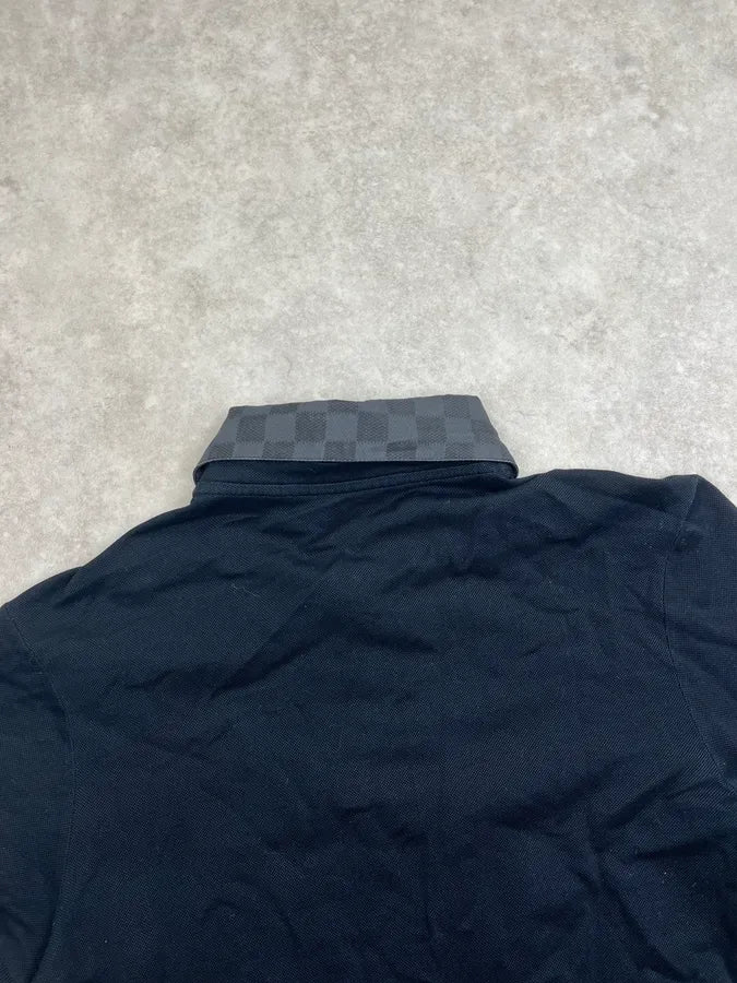 Louis Vuitton Black Signature Collar Polo AtXuNpl 6