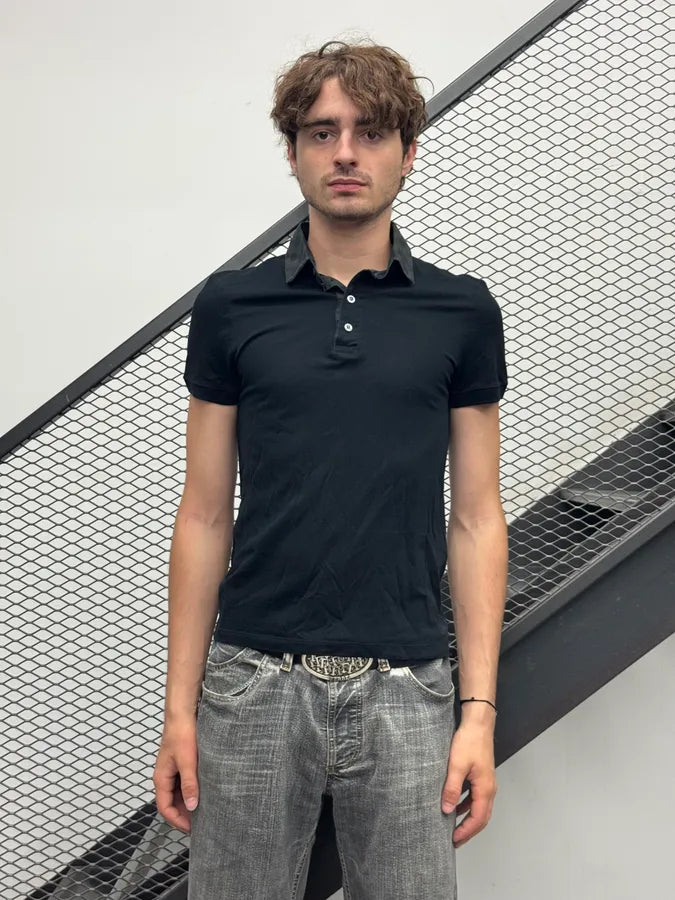 Louis Vuitton Black Signature Collar Polo AtXuNpl 1