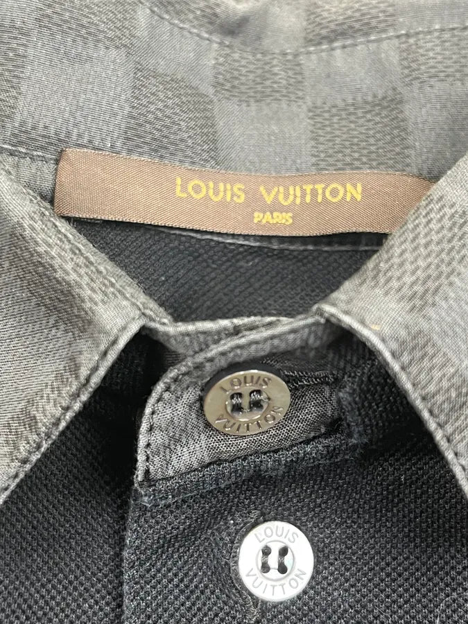 Louis Vuitton Black Signature Collar Polo AtXuNpl 7