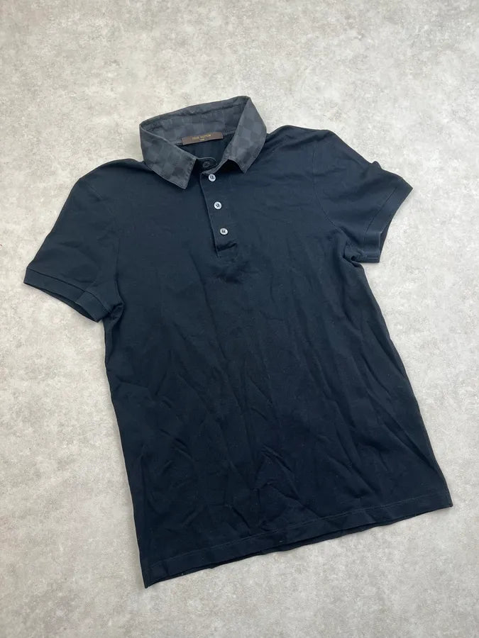 Louis Vuitton Black Signature Collar Polo AtXuNpl 3
