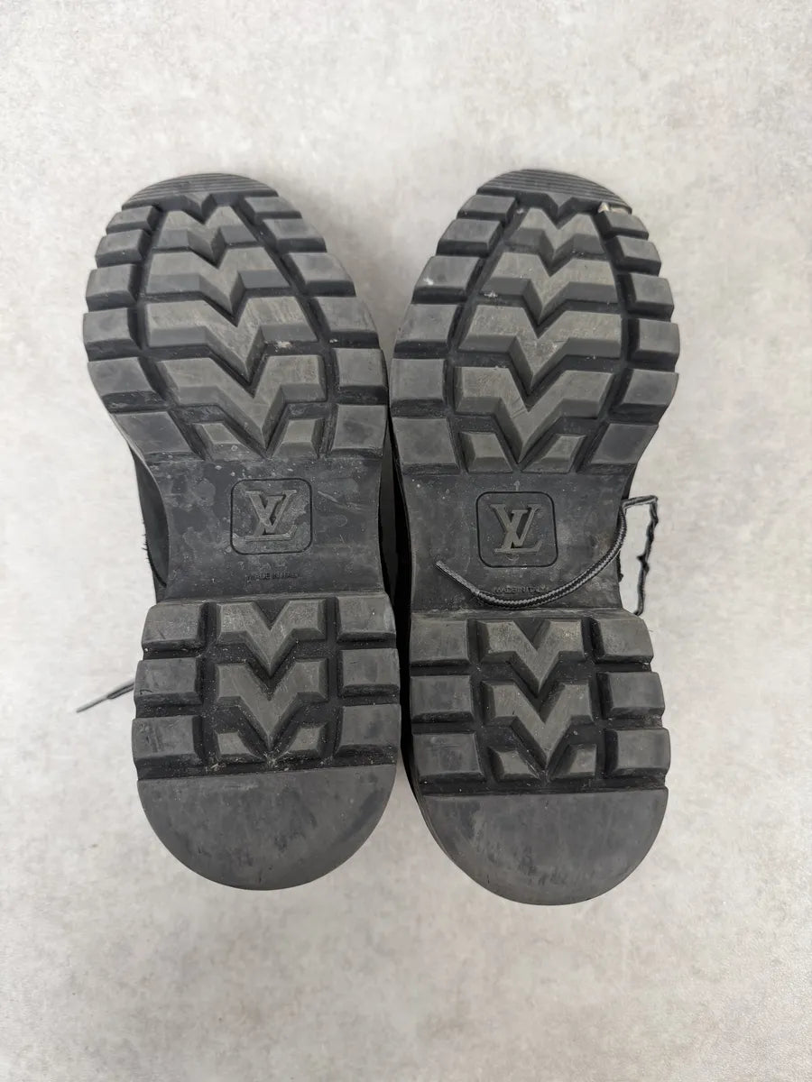 Louis Vuitton Black Suede Leather Boots iSfskQB 10