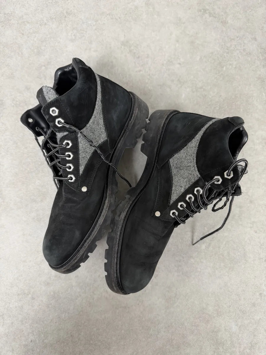 Louis Vuitton Black Suede Leather Boots iSfskQB 6