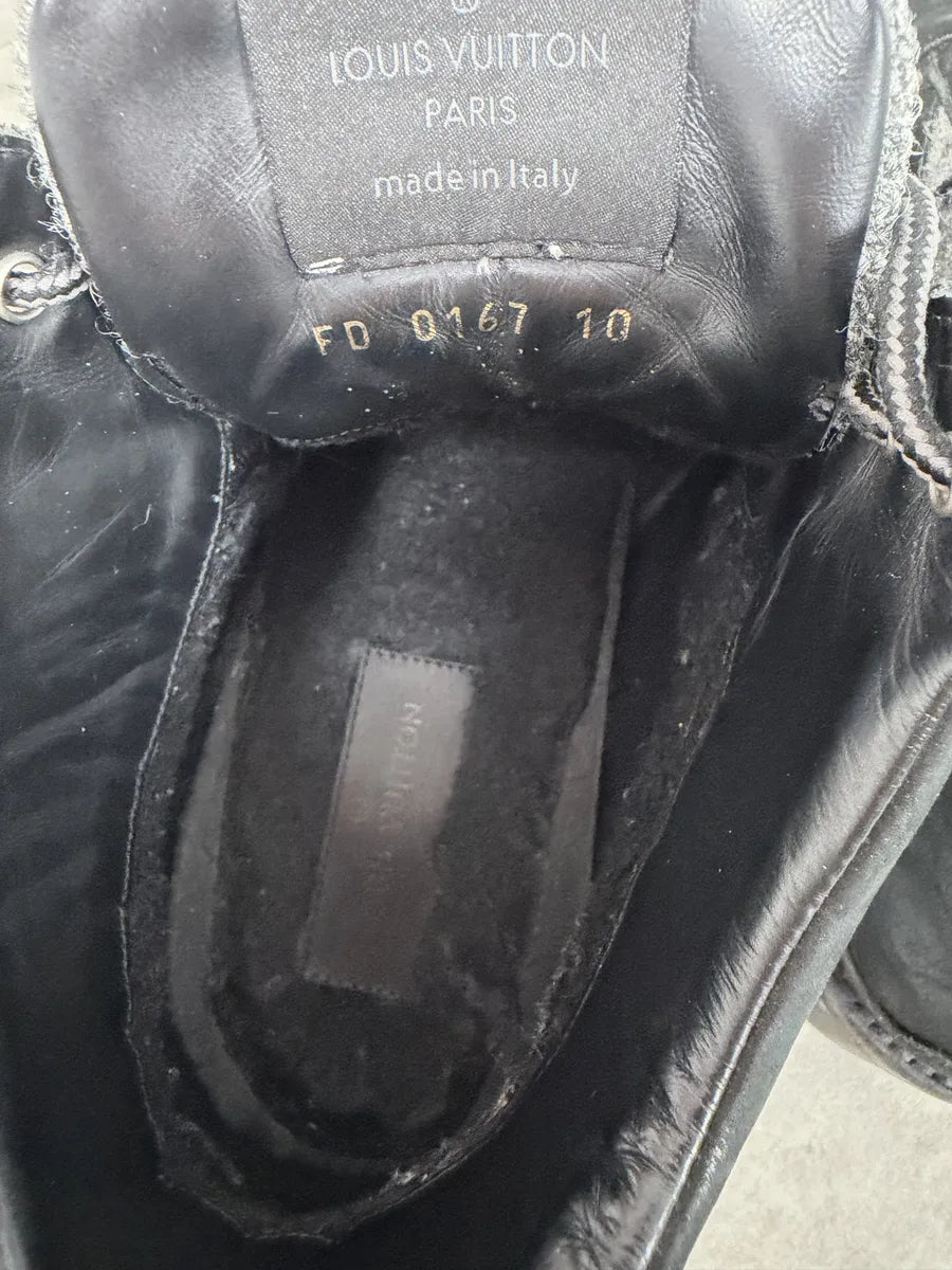 Louis Vuitton Black Suede Leather Boots iSfskQB 9