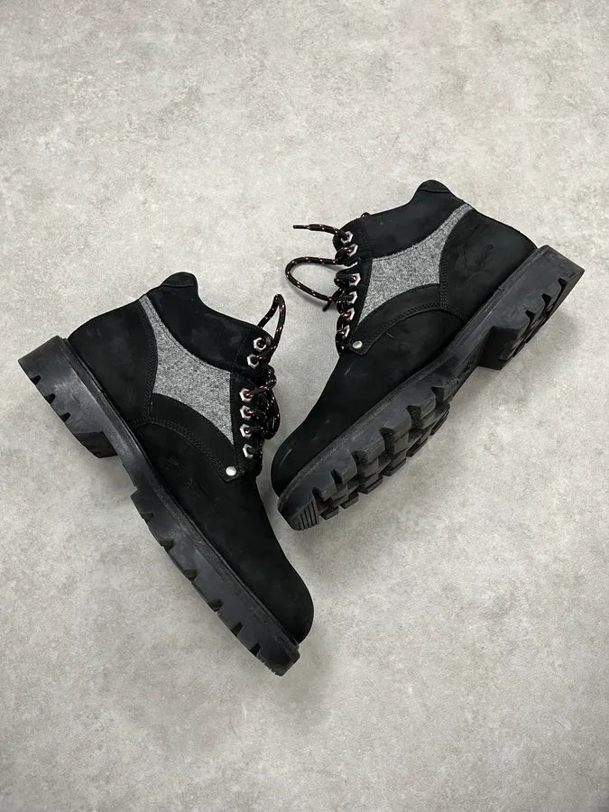 Louis Vuitton Black Suede Leather Boots gZHMwvY 5