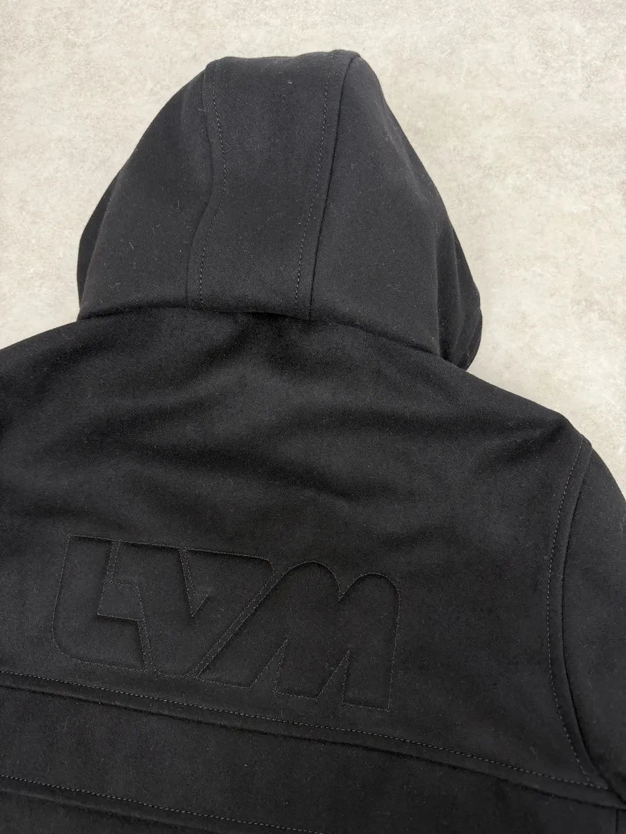 Louis Vuitton Black Wool Premium Hooded LV Jacket UnUDHbB 6