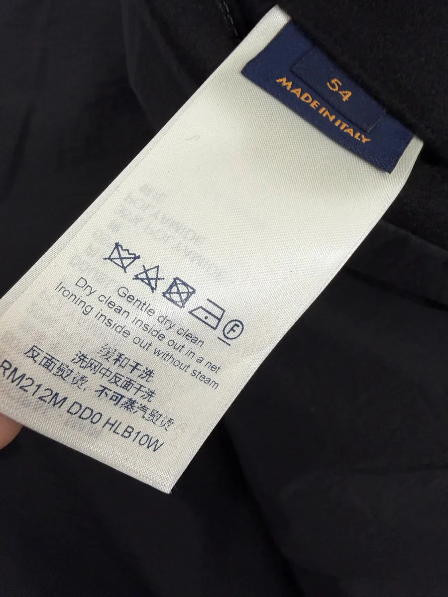 Louis Vuitton Black Wool Premium Hooded LV Jacket UnUDHbB 9