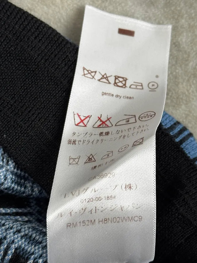 Louis Vuitton Blue Checkered Contemporary Sweater GQBuSFN 10