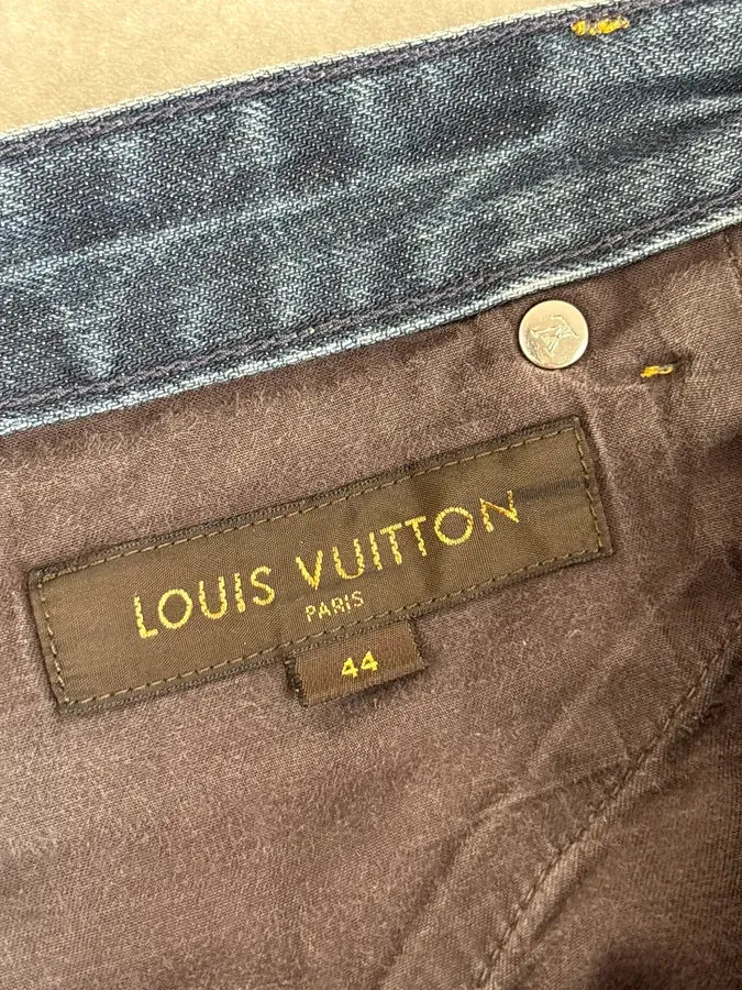 Louis Vuitton Blue Denim Straight Leg Jeans djvOtwJ 7