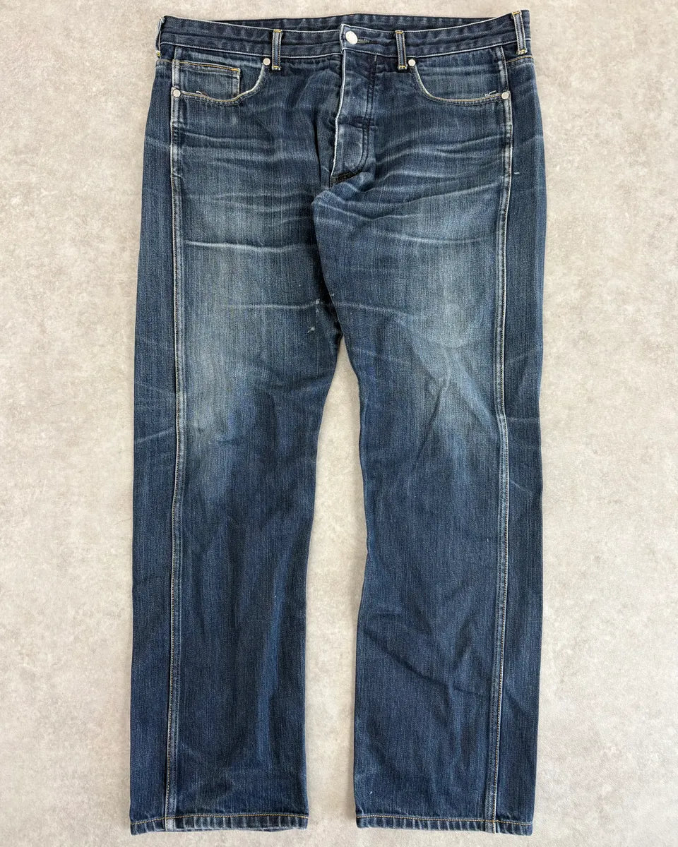 Louis Vuitton Blue Denim Straight Leg Jeans djvOtwJ 0