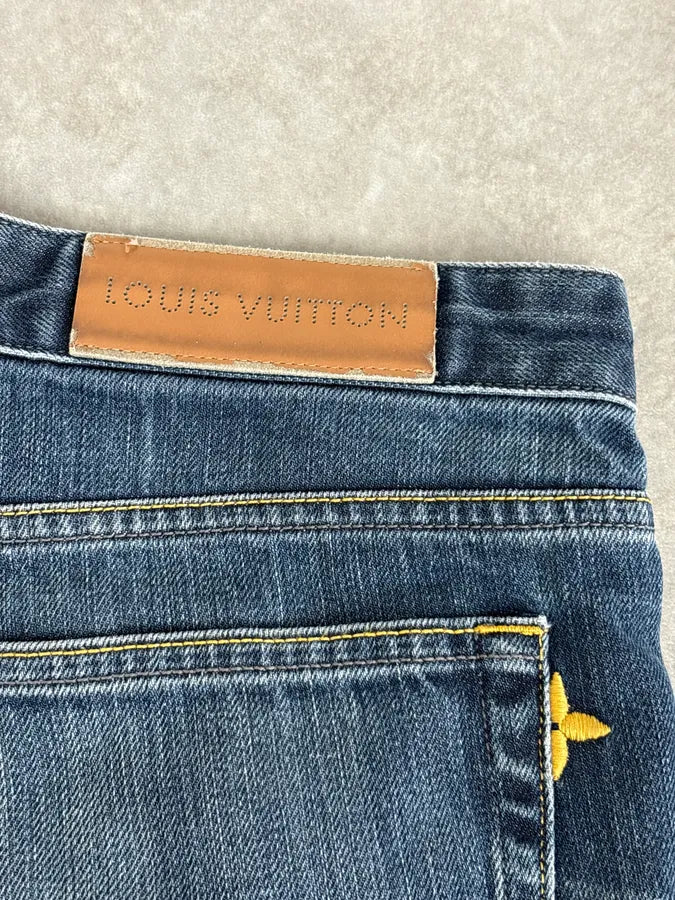 Louis Vuitton Blue Denim Straight Leg Jeans djvOtwJ 9