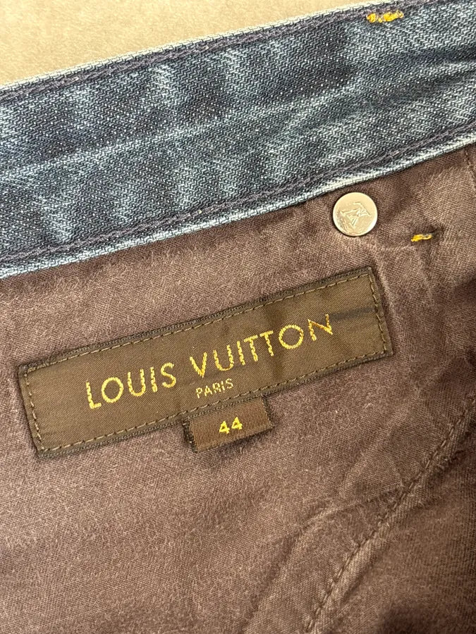 Louis Vuitton Blue Denim Straight Leg Jeans djvOtwJ 7