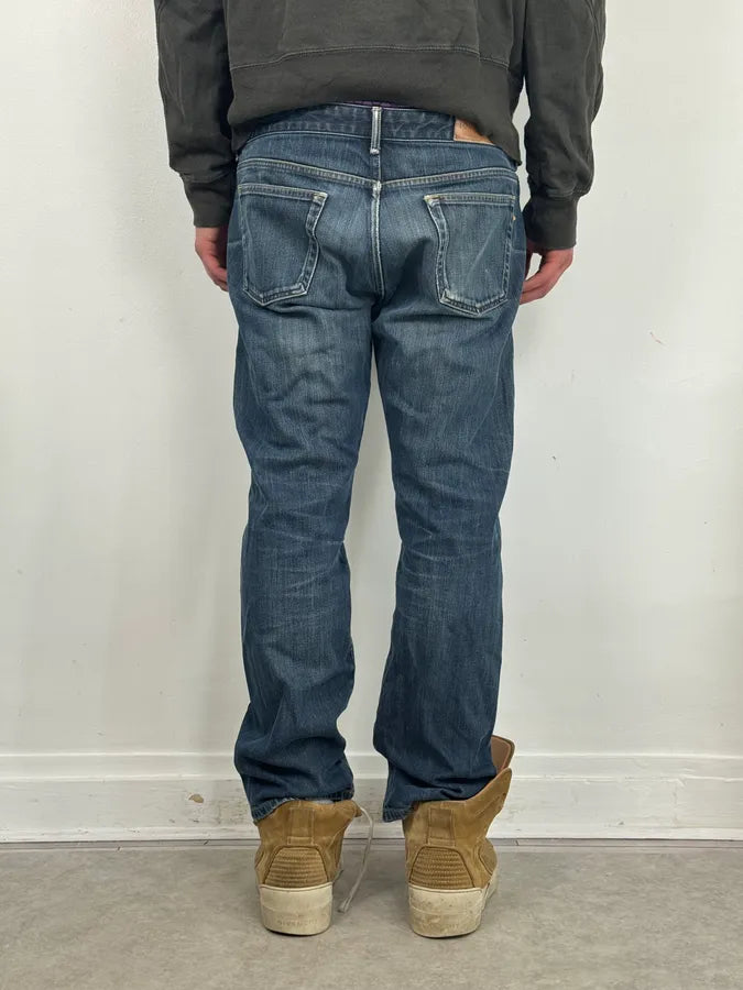Louis Vuitton Blue Denim Straight Leg Jeans djvOtwJ 3