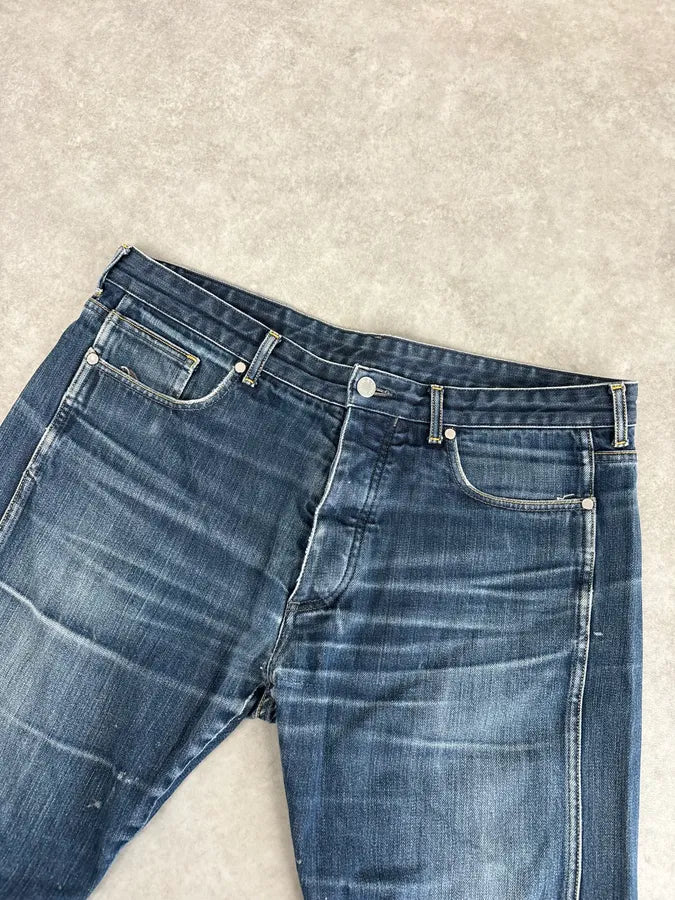 Louis Vuitton Blue Denim Straight Leg Jeans djvOtwJ 4