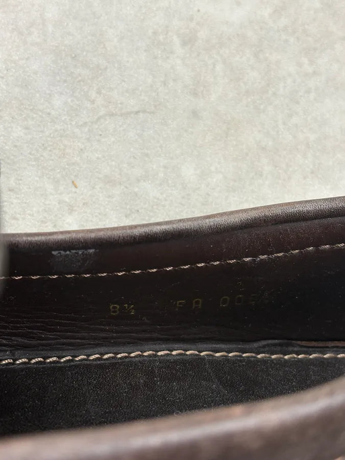 AW2006 Louis Vuitton Brown Classy Monte Carlo Leather Loafers SDtHwBh 9