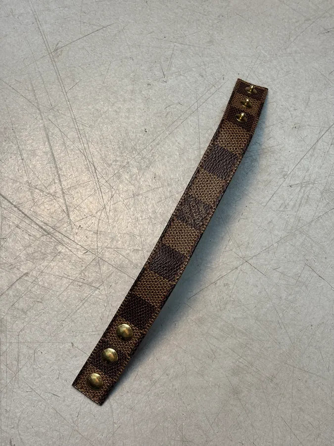Louis Vuitton Brown Damier Canvas Three-Stud Bracelet uEqxhtA 3