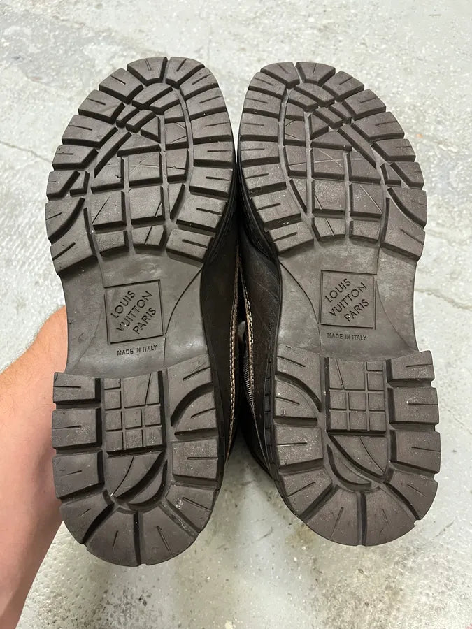 Louis Vuitton Brown Hiking Leather Mountain Boots (43eu/us9.5) STOHPjl 5