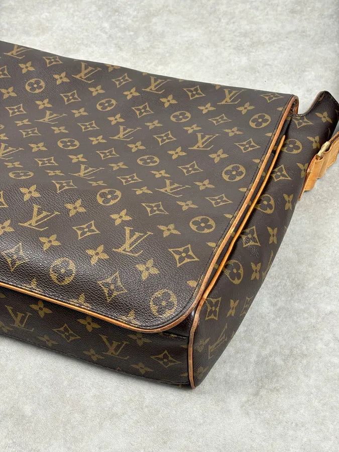 Louis Vuitton Brown Leather Logo Messenger Bag NcaNyCX 4
