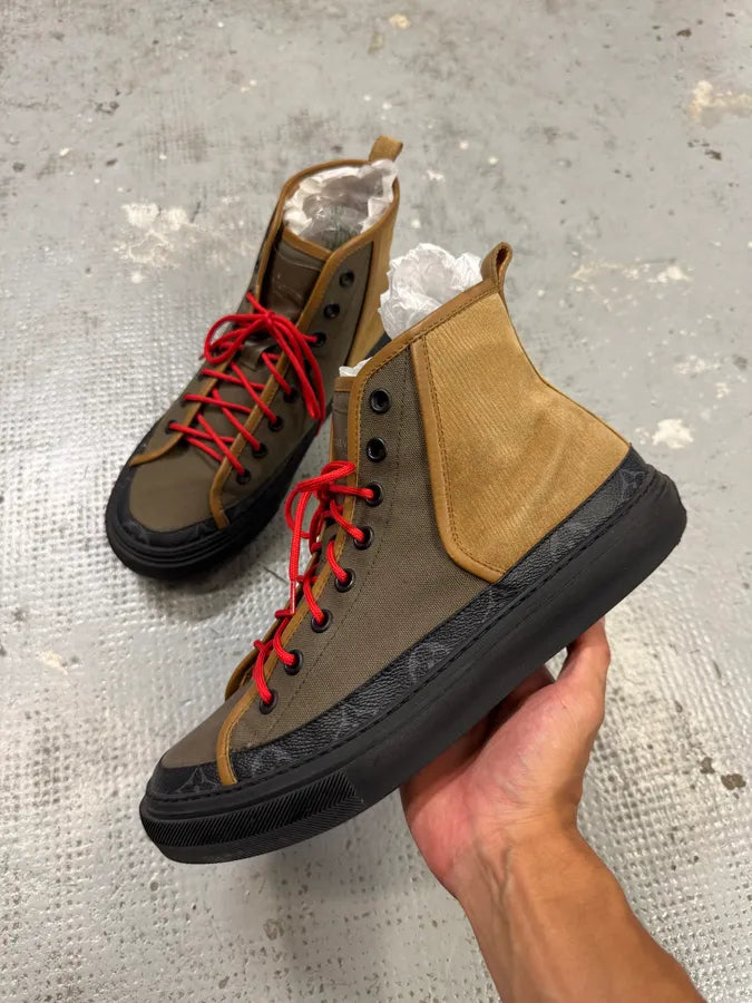 Louis Vuitton Brown Premium High Sneakers ASUOLnG 3