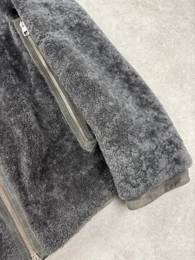 AW2006 Louis Vuitton Grey Sheep Shearling Jacket by Marc Jacobs bTrcrvj 9