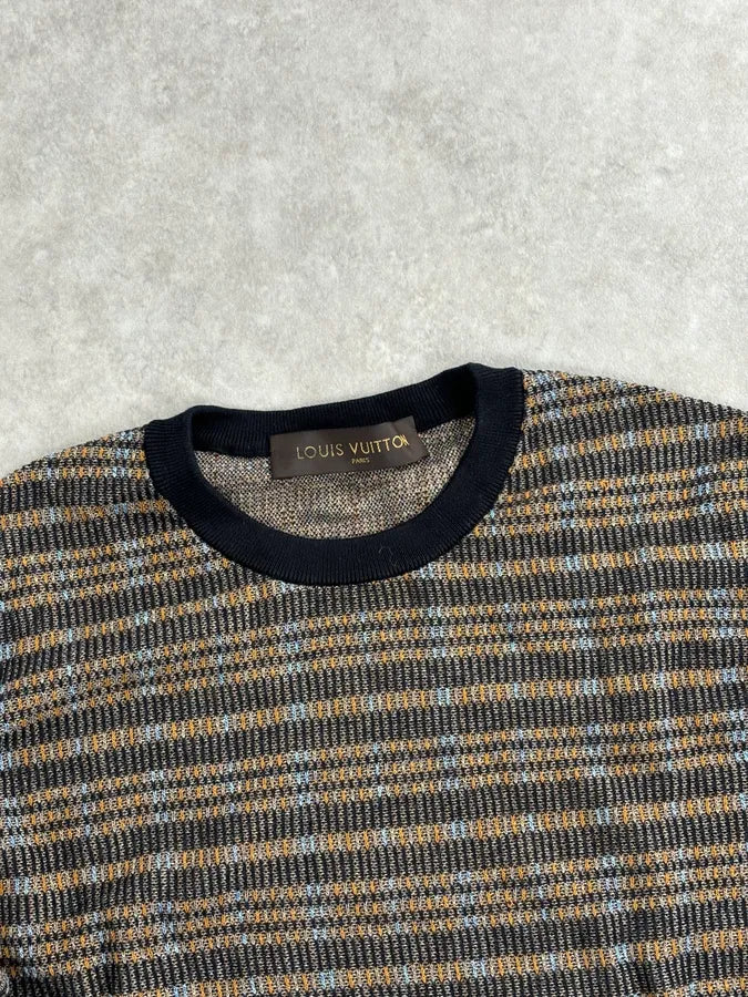 Louis Vuitton Checkered Striped Classy Sweater DrHiCBc 3