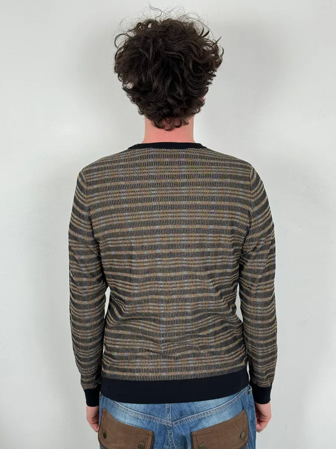 Louis Vuitton Checkered Striped Classy Sweater DrHiCBc 2