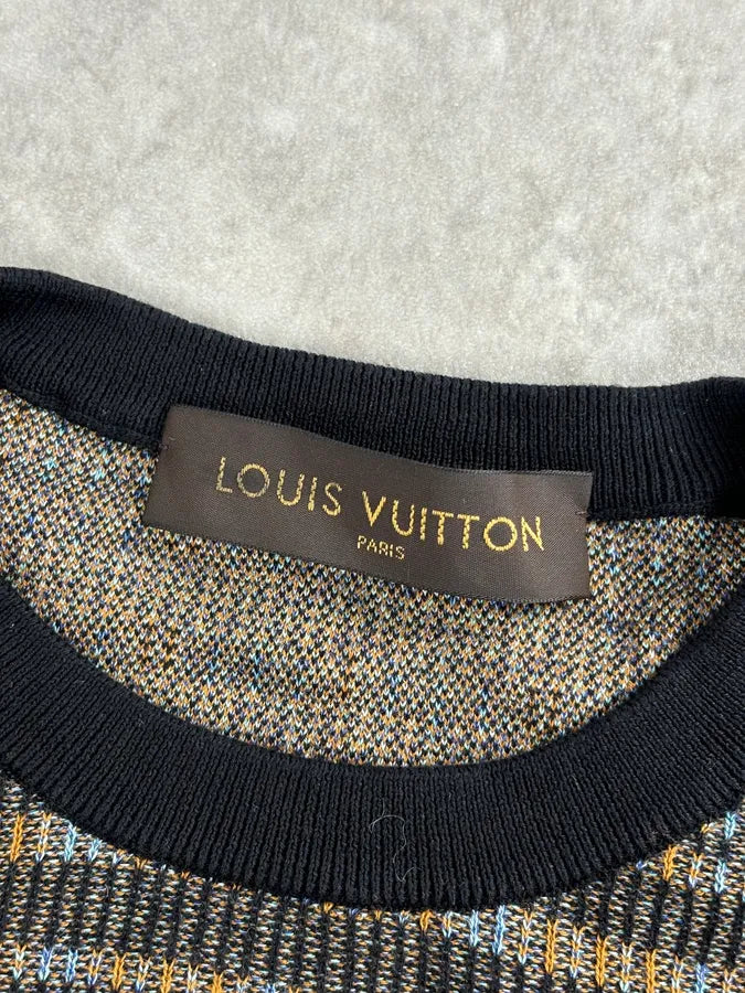 Louis Vuitton Checkered Striped Classy Sweater DrHiCBc 8