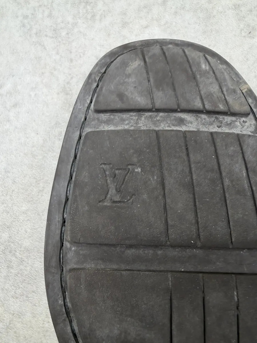 Louis Vuitton Cognac Suede Monogram Loafer Shoes irVNbMo 6