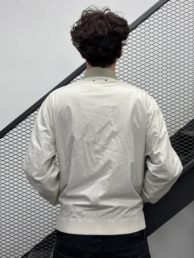 Louis Vuitton White Light Calf Leather Jacket NnpuyYe 2