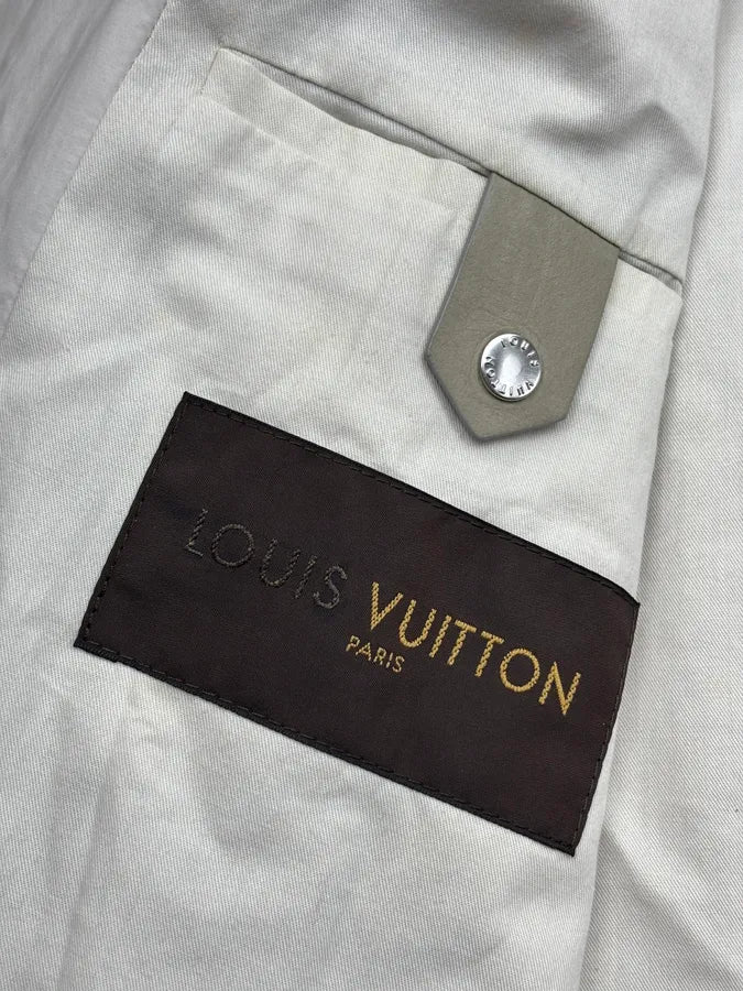 Louis Vuitton White Light Calf Leather Jacket NnpuyYe 9