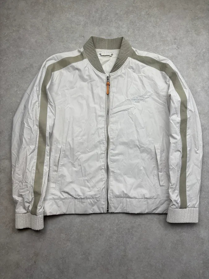 Louis Vuitton White Light Calf Leather Jacket NnpuyYe 0