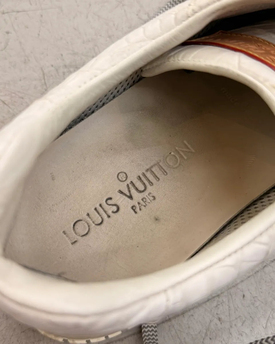 Louis Vuitton Crocodile Embossed Run Away Leather Sneakers gctmzbf 8