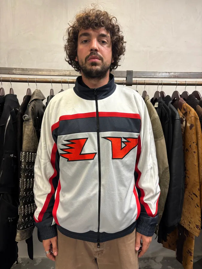 Louis Vuitton Embellished LV Graphic Hockey Tracktop Jacket iAaLzGX 1