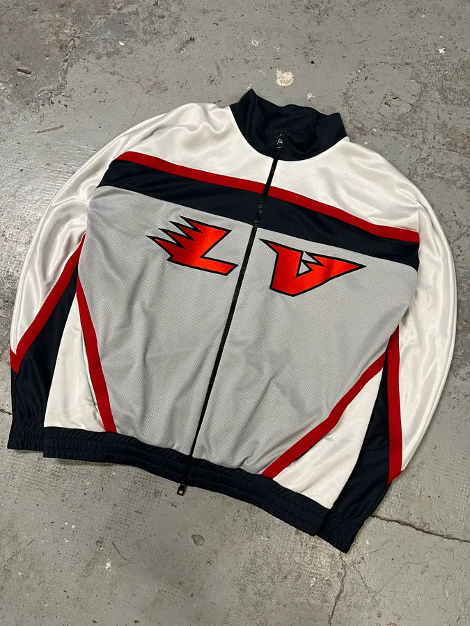 Louis Vuitton Embellished LV Graphic Hockey Tracktop Jacket iAaLzGX 4