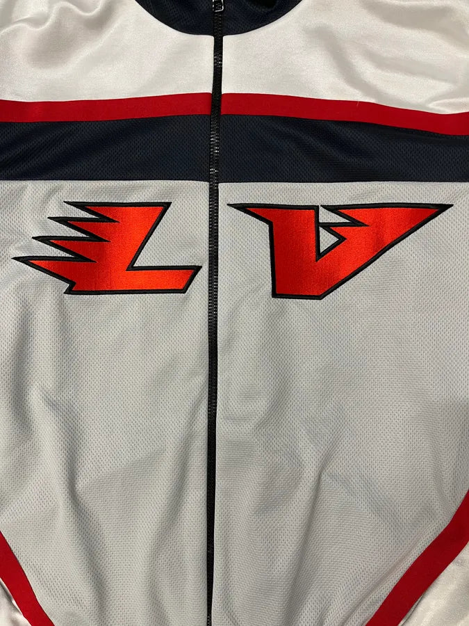 Louis Vuitton Embellished LV Graphic Hockey Tracktop Jacket iAaLzGX 8