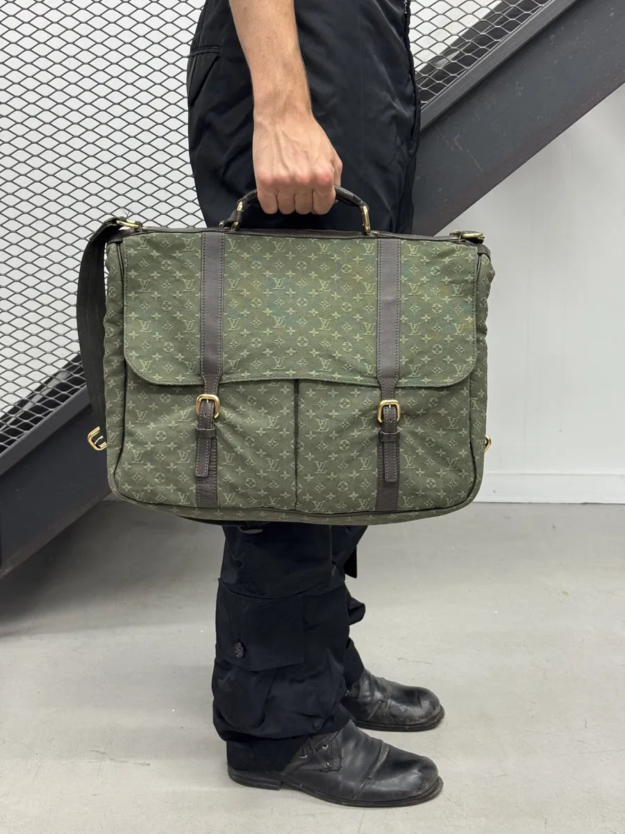 Louis Vuitton Green Canvas Monogrammed Messenger Bag  ubzOcDI 1