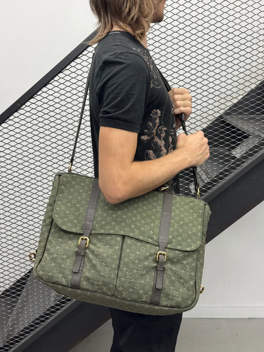 Louis Vuitton Green Canvas Monogrammed Messenger Bag  ubzOcDI 2