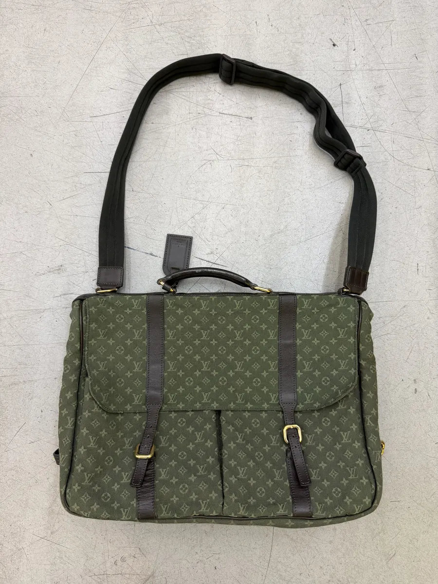 Louis Vuitton Green Canvas Monogrammed Messenger Bag  ubzOcDI 3