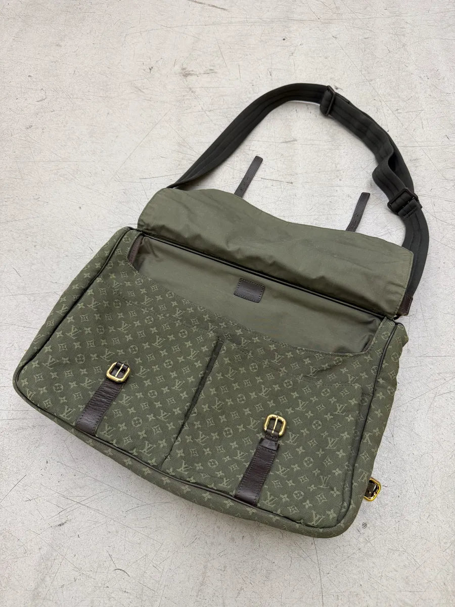 Louis Vuitton Green Canvas Monogrammed Messenger Bag  ubzOcDI 7
