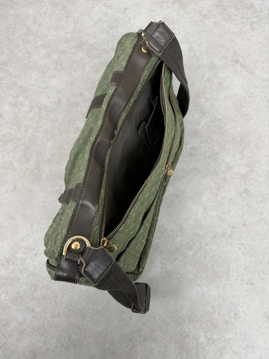 Louis Vuitton Green Canvas Monogrammed Messenger Bag wlLKflj 6