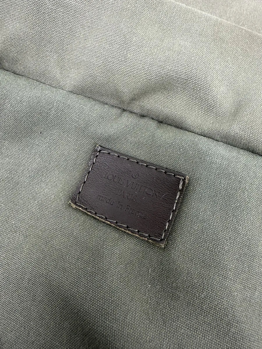 Louis Vuitton Green Canvas Monogrammed Messenger Bag wlLKflj 7