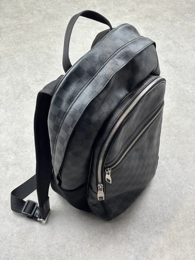 Louis Vuitton Grey Leather Damier Backpack JpRTYlN 4