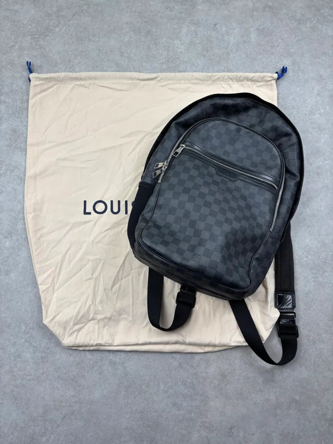 Louis Vuitton Grey Leather Damier Backpack JpRTYlN 1