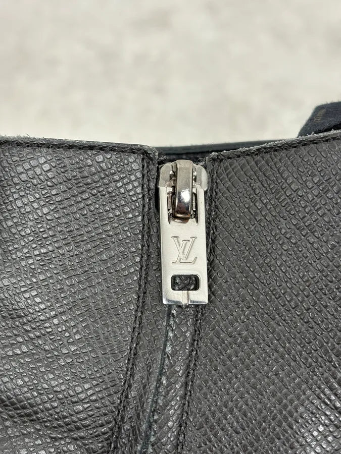 Louis Vuitton Black Faded Anthracite Leather Ankle Boots vHiHUKm 7