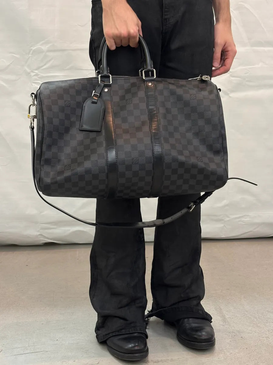 Louis Vuitton Keepall 45 Leather Weekend Bag QNngdYx 1
