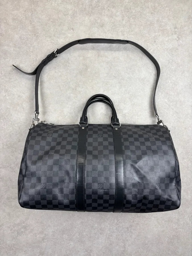 Louis Vuitton Keepall 45 Leather Weekend Bag QNngdYx 12