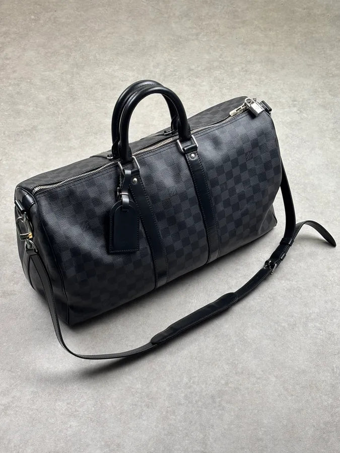 Louis Vuitton Keepall 45 Leather Weekend Bag QNngdYx 0