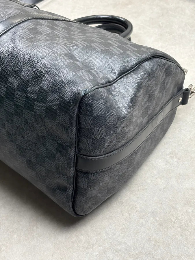 Louis Vuitton Keepall 45 Leather Weekend Bag QNngdYx 8