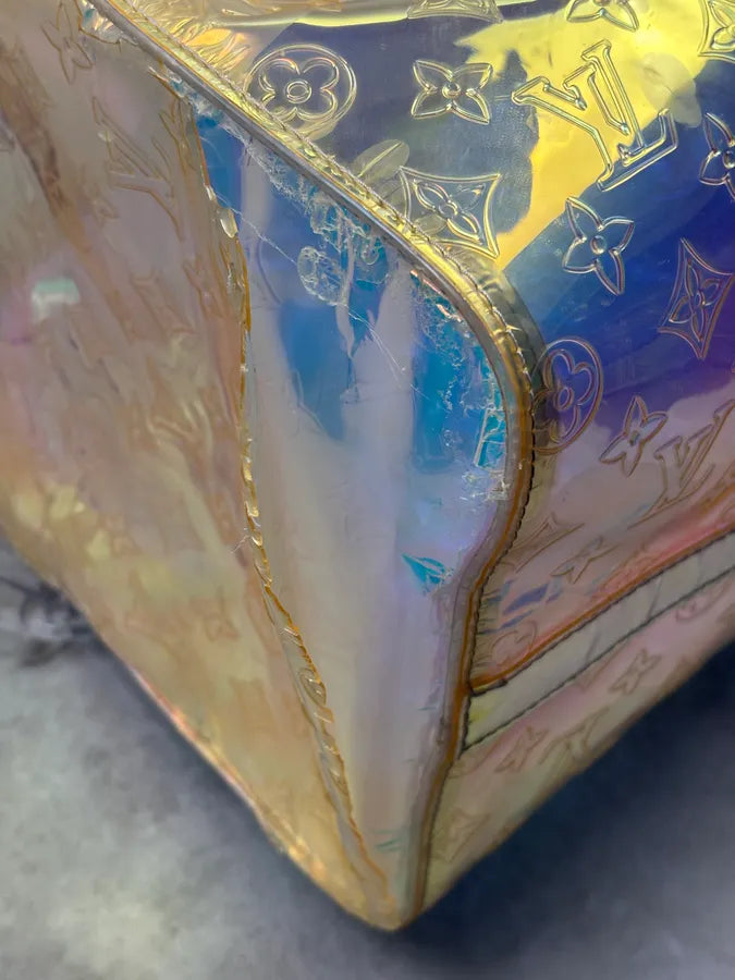 Louis Vuitton 50 Holographic Iridescent Monogram Prism Keepall Bag uDiKWHm 11