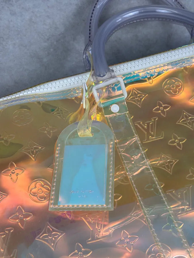 Louis Vuitton 50 Holographic Iridescent Monogram Prism Keepall Bag uDiKWHm 14