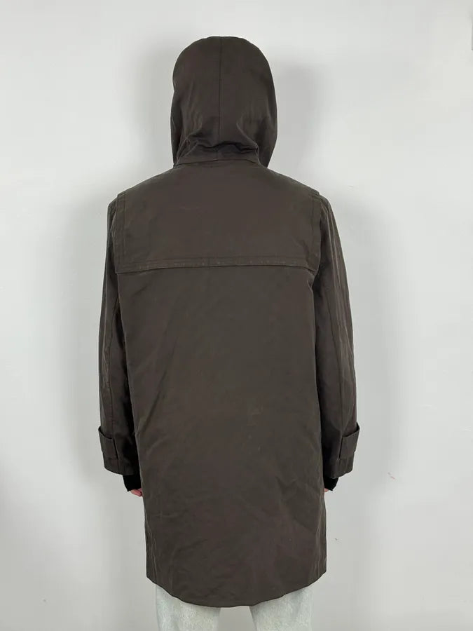 2000s Louis Vuitton Khaki Green Trench Monogrammed HoodedJacket MwPpwKd 3